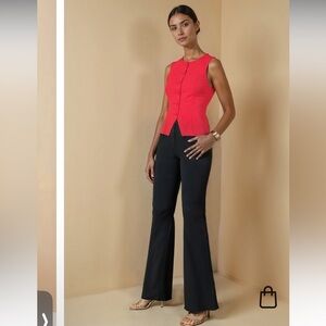 New York & Company Black Wide Leg Dress Pants